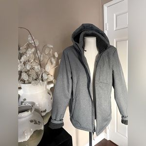 Champion hooded coat w/shearling